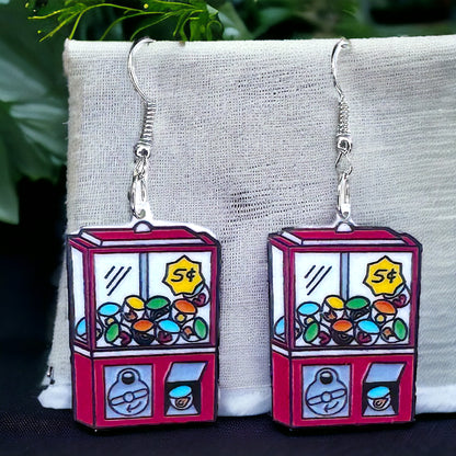 Sweet Nostalgia: Candy Machine Dangle Earrings!