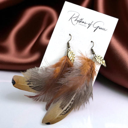 Feather Dangle Earrings – Boho Chic in Every Color! 🪶