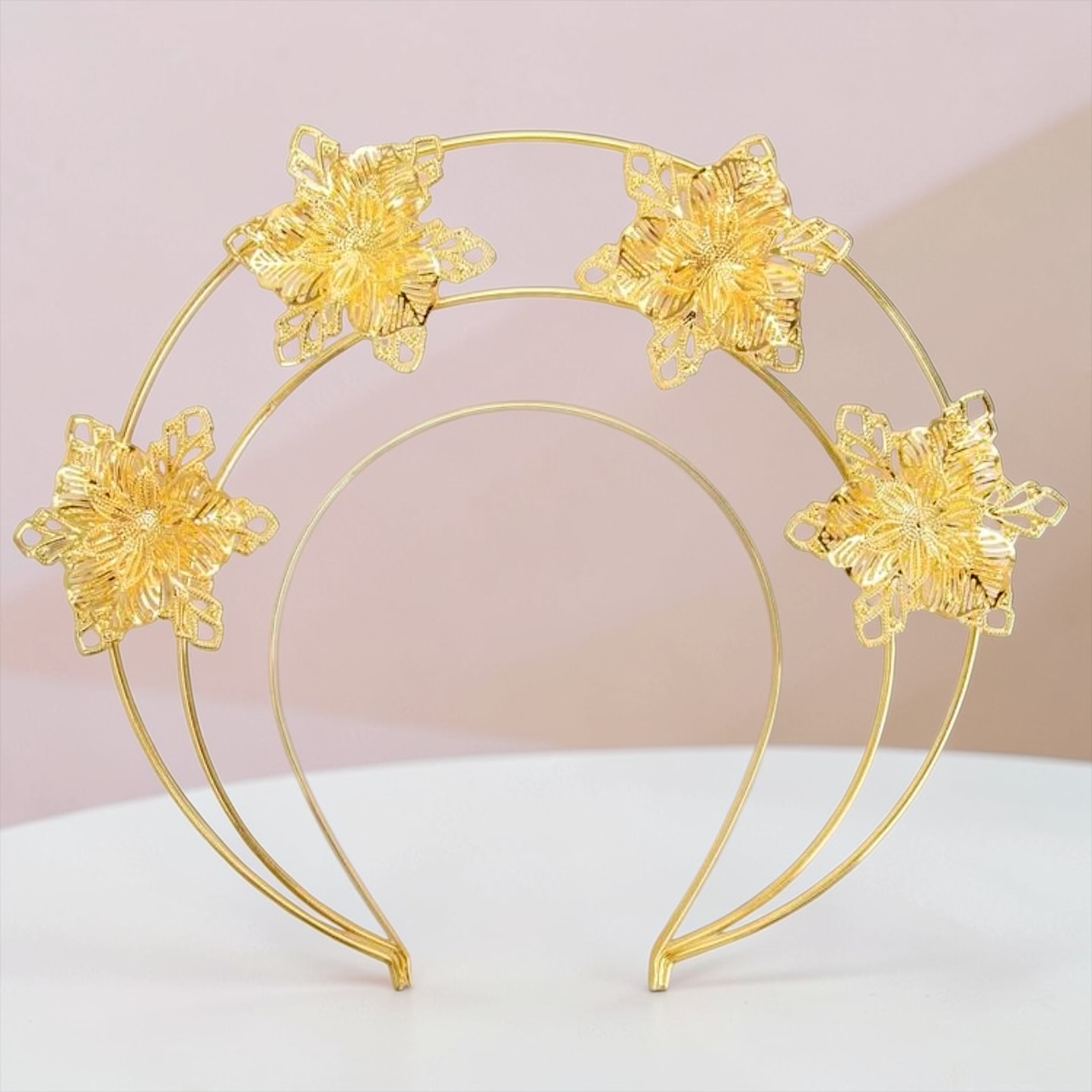 Golden Star Goddess Headband ✨ Celestial Halo Crown | Statement Star Headpiece