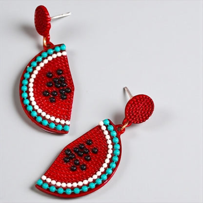Juicy Watermelon Earrings - Slice into Summer Style! 🍉
