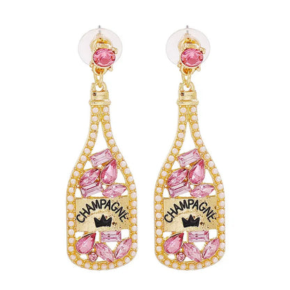 Pop the Bubbly with Champagne Earrings – Sparkle & Shine!