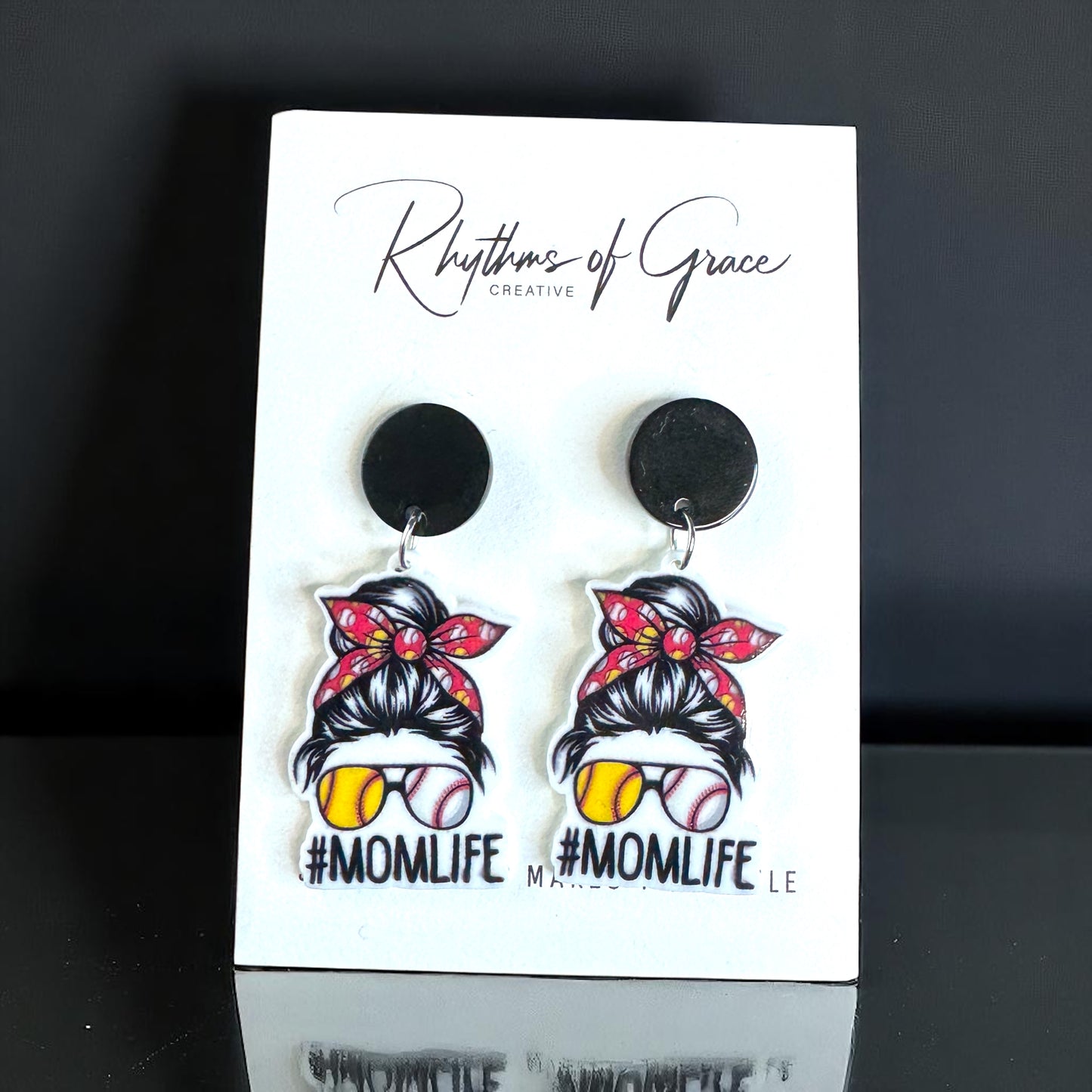 Ballpark Mom Life Earrings - Celebrate #MomLife in Style!⚾️
