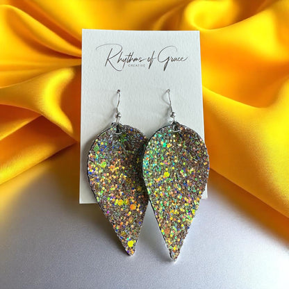 Glitter Teardrop Earrings – Where Sparkle Meets Sass ✨ - Rhythms of Grace Creative