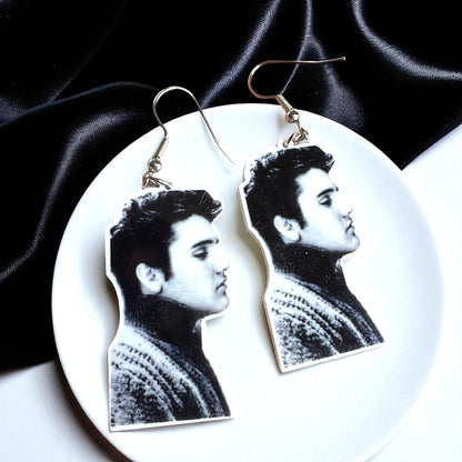 Rock Your Style: Elvis Presley Dangle Earrings - 12 Iconic Designs! 🎸