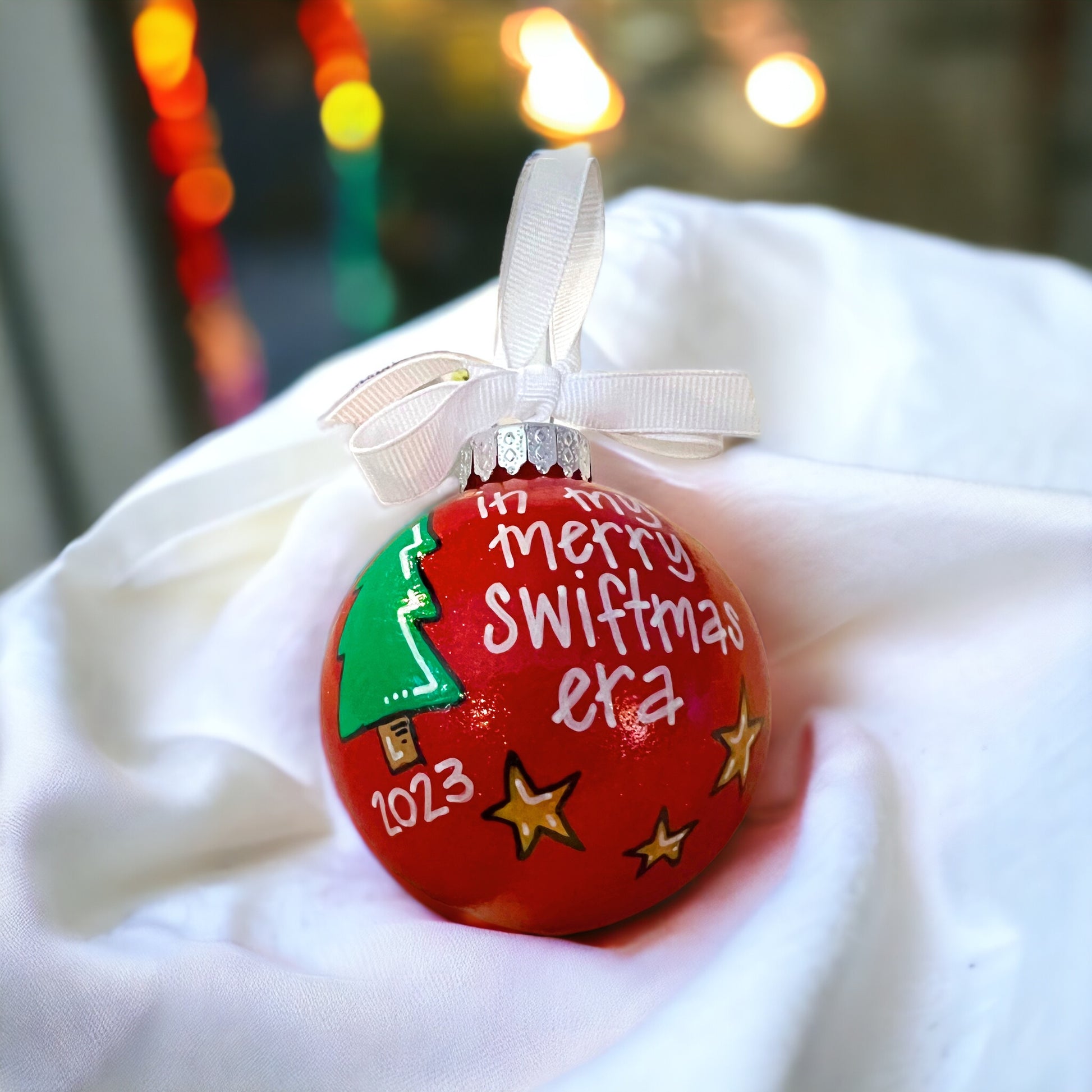 Swiftie Ornament - Eras Tour Ornament, Christmas Ornament, Holiday Ornament, Swiftie Era, Merry Swiftmas, Christmas Era, Eras Tour Gift - Rhythms of Grace Creative