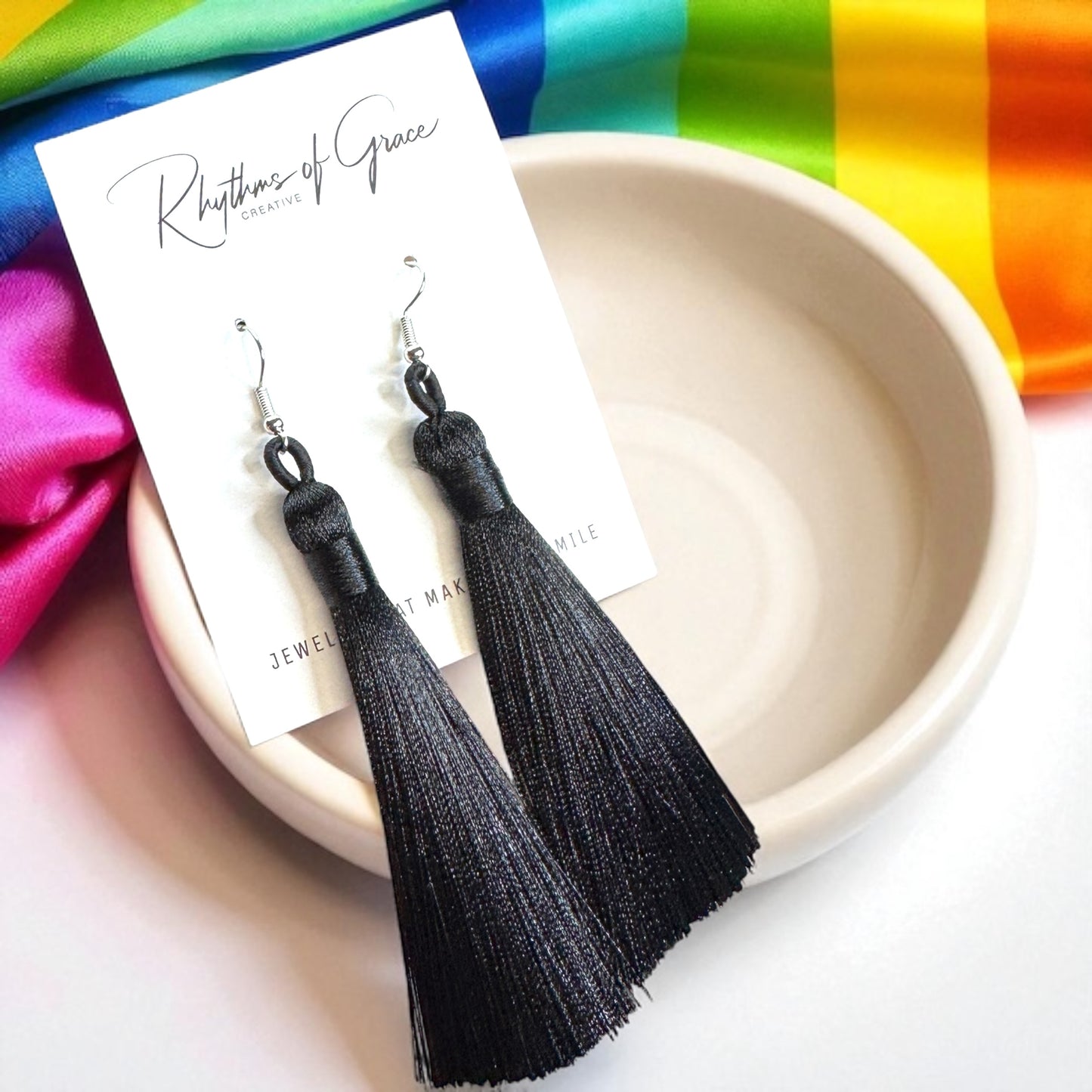 Tassel Power: Colorful Boho Dangle Earrings in 9 Vibrant Shades!