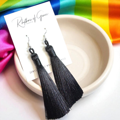 Tassel Power: Colorful Boho Dangle Earrings in 9 Vibrant Shades!