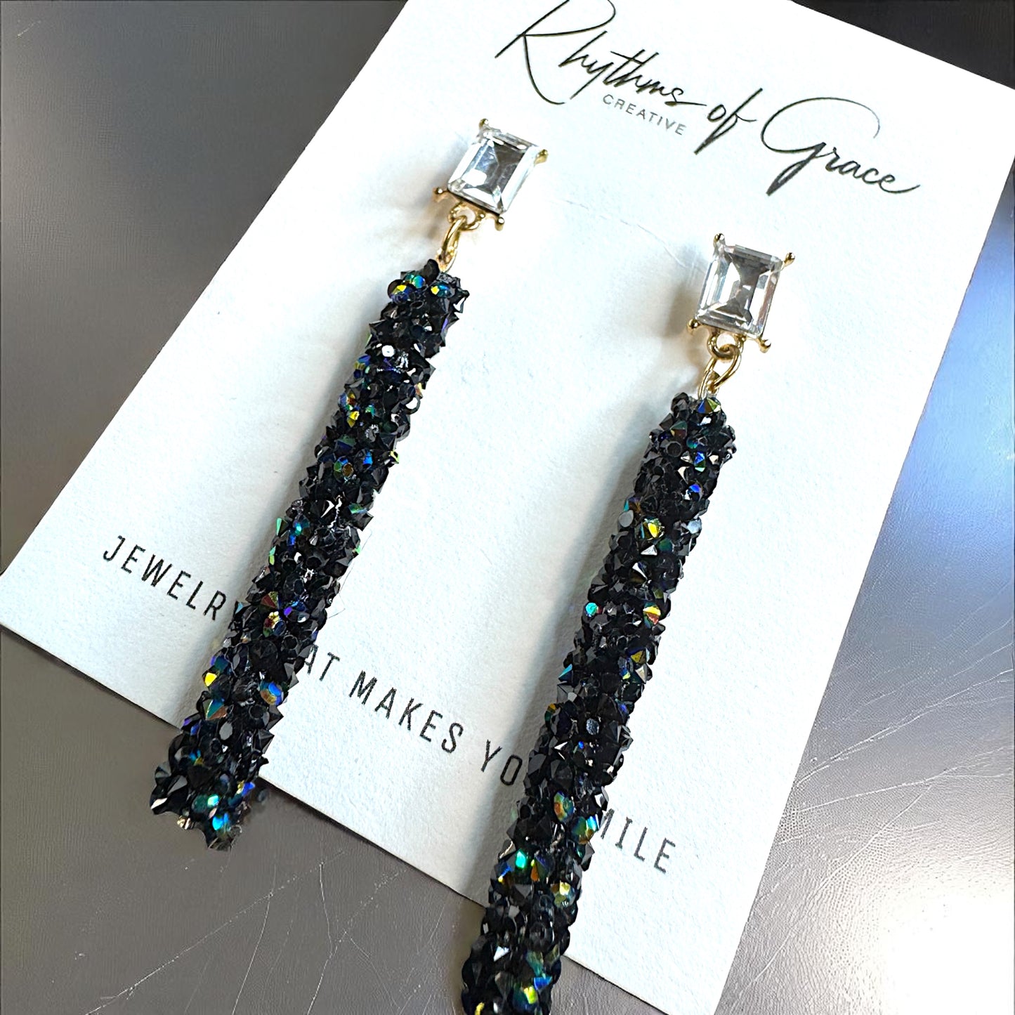 Sparkle & Dazzle Rhinestone Dangle Earrings ✨