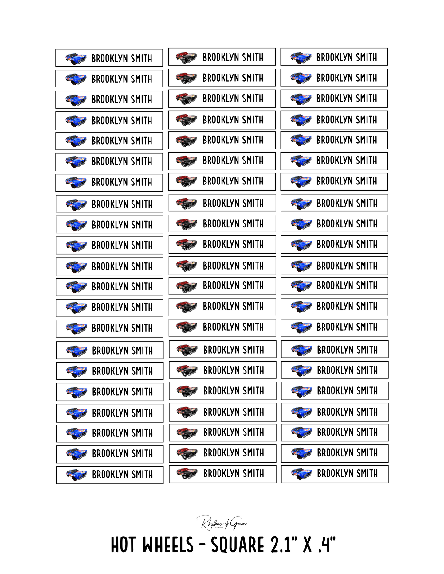 Back to School Personalized Character Labels – Waterproof & Customizable!