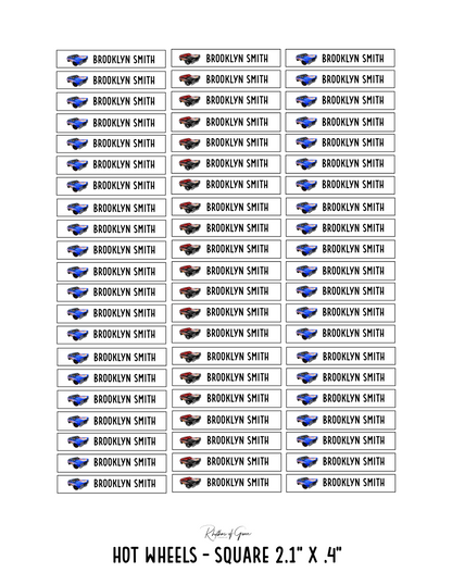 Back to School Personalized Character Labels – Waterproof & Customizable!