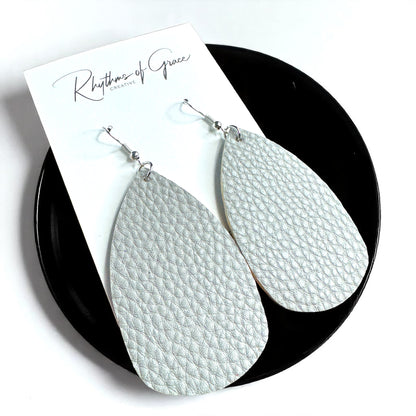 Teardrop Dream Earrings: Colorful Faux Leather Dangles for Every Occasion!