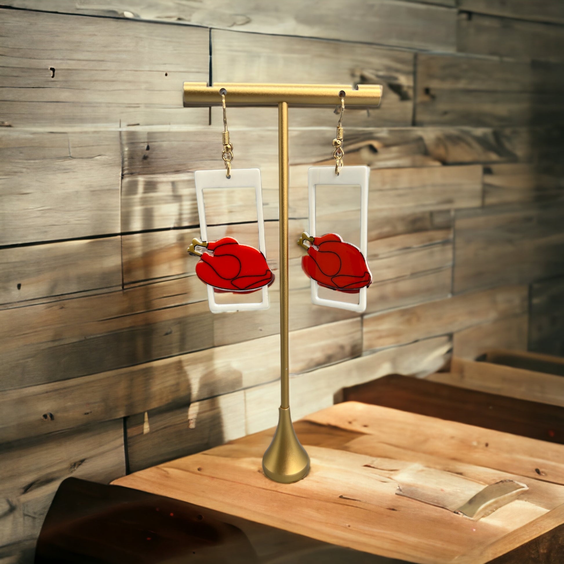 Gobble Glam: Turkey Dangle Earrings for Thanksgiving Fun! - Rhythms of Grace Creative