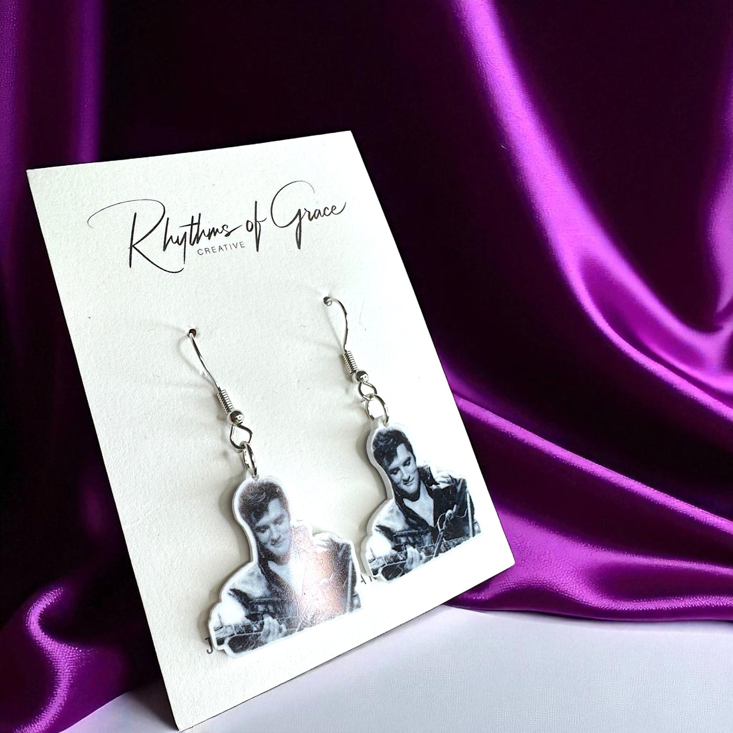 Rock Your Style: Elvis Presley Dangle Earrings - 12 Iconic Designs! 🎸