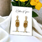 Champagne Earrings - Wine Glass, Gold Champagne, Champagne Bottle, Wine Earrings, Wine Jewelry, Poppin Bottles, Wine Accessories