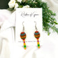 Fiesta Maracas Earrings - Mexican Noise Makers, Halloween Earrings, Halloween Costume, Cinco de Mayo, Taco Tuesday, Dia de los Muertos - Rhythms of Grace Creative