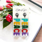 Vibrant Peace Dangle Earrings: Colorful Unity for Your Style! - Rhythms of Grace Creative