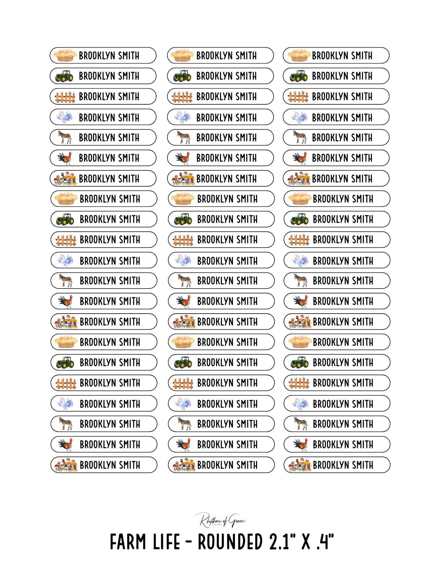 Back to School Personalized Character Labels – Waterproof & Customizable!
