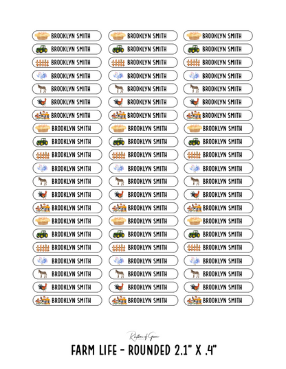 Back to School Personalized Character Labels – Waterproof & Customizable!