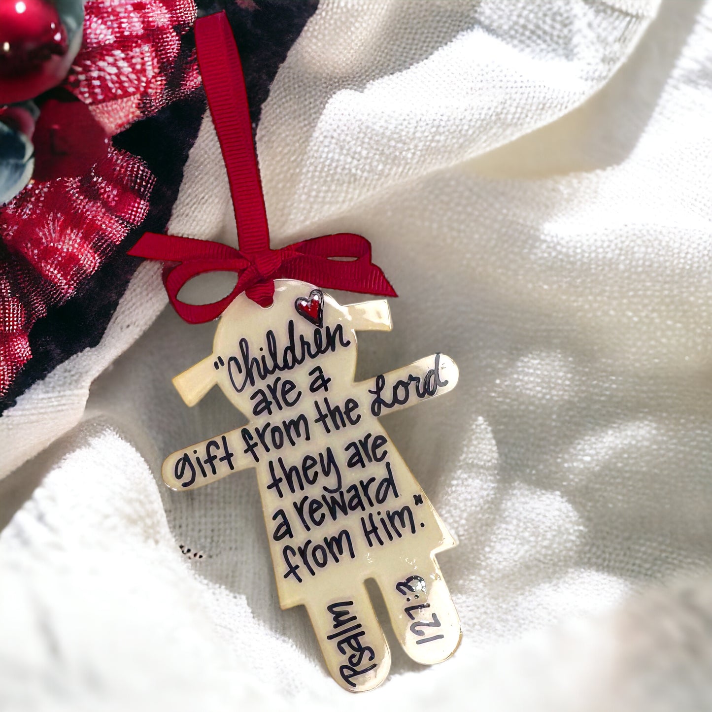 Handmade Child Christmas Ornament - A Cherished Personality Keepsake!