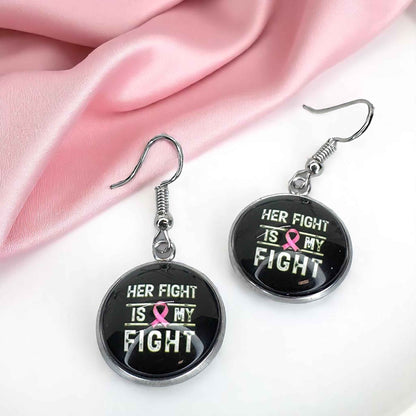Fight Like a Girl (and Look Fabulous Doing It!) - Breast Cancer Awareness Earrings 💖