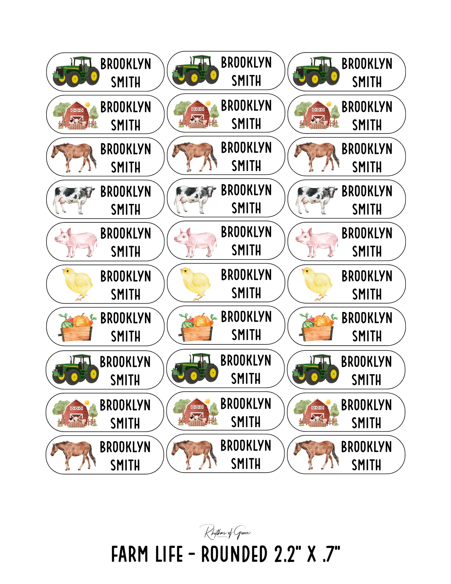 Back to School Personalized Character Labels – Waterproof & Customizable!