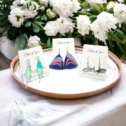 Shark-tastic Earrings: Dive into Style with JAWSome Accessories! - Rhythms of Grace Creative