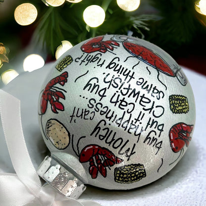 Cajun Christmas Cheer: Crawfish & Happiness Ornament! - Rhythms of Grace Creative