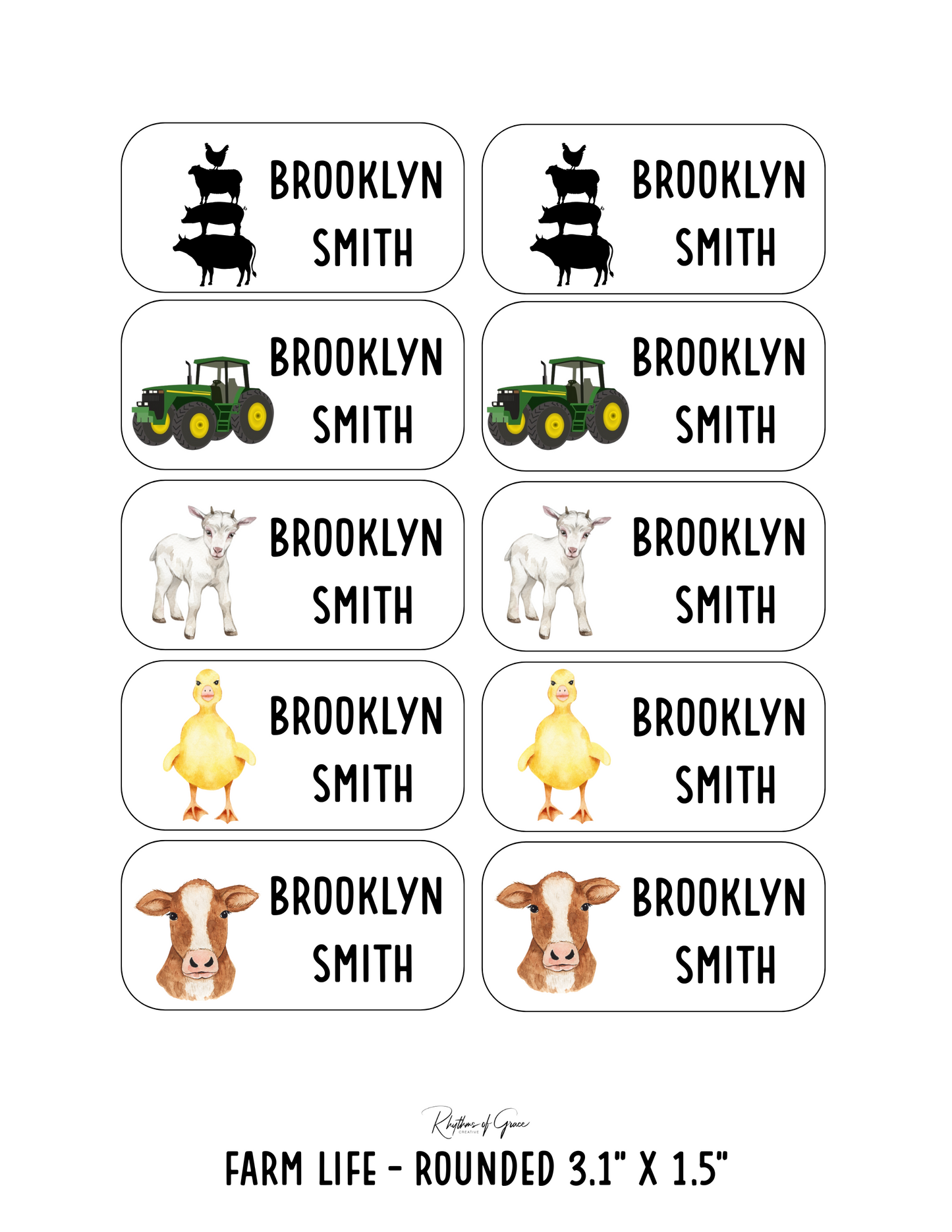 Back to School Personalized Character Labels – Waterproof & Customizable!