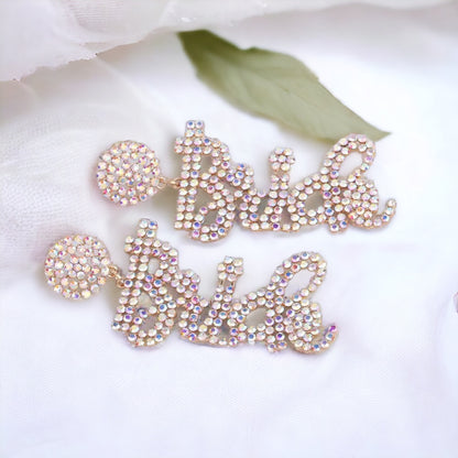 Sparkling Rhinestone Bridal Earrings: Dazzle on Your Special Day! 🌟