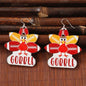 Gobble Earrings - Thanksgiving Earrings, Thanksgiving Accessories, Turkey Trot, Football Earrings - Rhythms of Grace Creative
