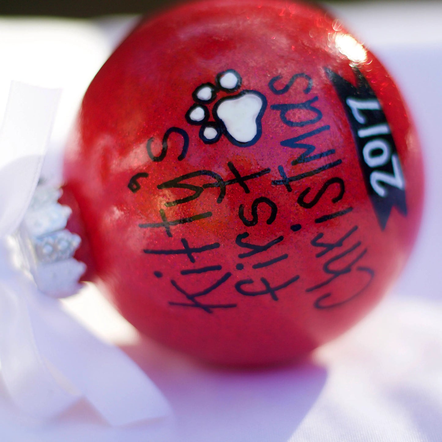 Pawsitively Adorable: Kitty's First Christmas Ornament!