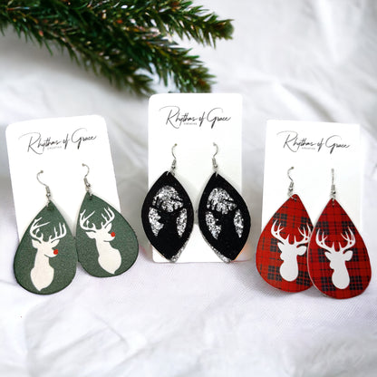 Sparkle & Shine: Christmas Deer Earrings! ✨🦌