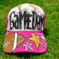 Handpainted Mesh Back Trucker Hat - Score Big with Style! 🎉