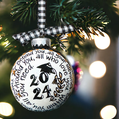 Christmas Ornament: Class of [YEAR] Graduate - Behind You, Before You, Around You, Within You
