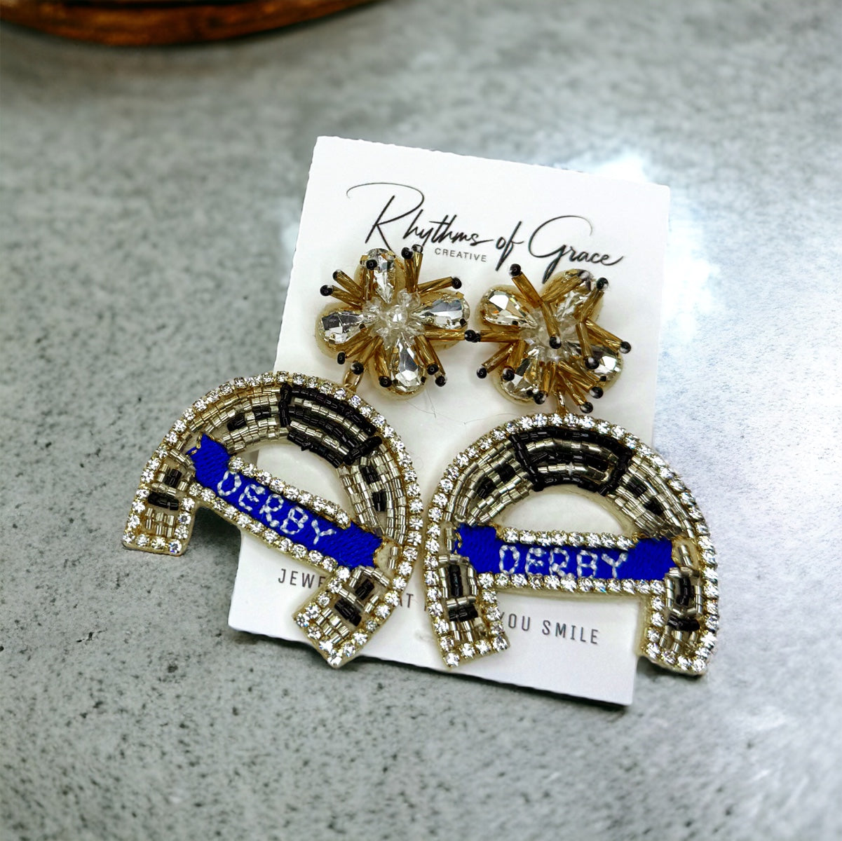 Derby Dangle Earrings – The Perfect Accessory for Derby Day!
