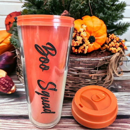 Boo Squad Brand New Color Changing Halloween Tumbler! 15 fl oz. Candycorn Colors