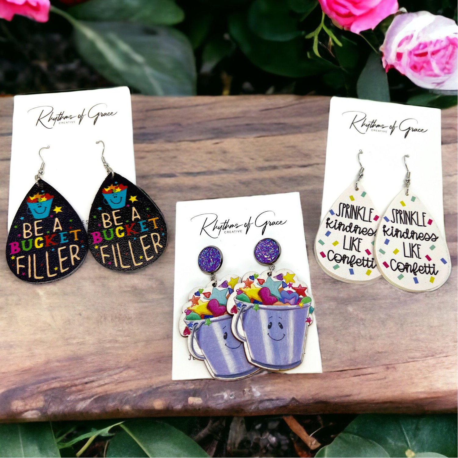 Sprinkle Kindness Everywhere with Bucket Filler Earrings!🌟 - Rhythms of Grace Creative