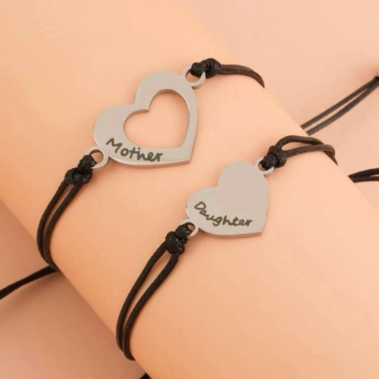 Forever Connected: Adorable Mother-Daughter Matching Bracelet Set!