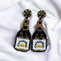 Beaded Champagne Earrings - Pop the Style! 🥂