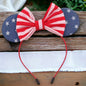 Patriotic Mouse Ears - Red White & Blue, Stars and Stripes - 6 Styles