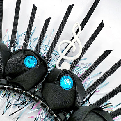 Unique Handmade Jazz Fest Headpiece – One-of-a-Kind Music-Inspired Accessory for Festivals & Parties!