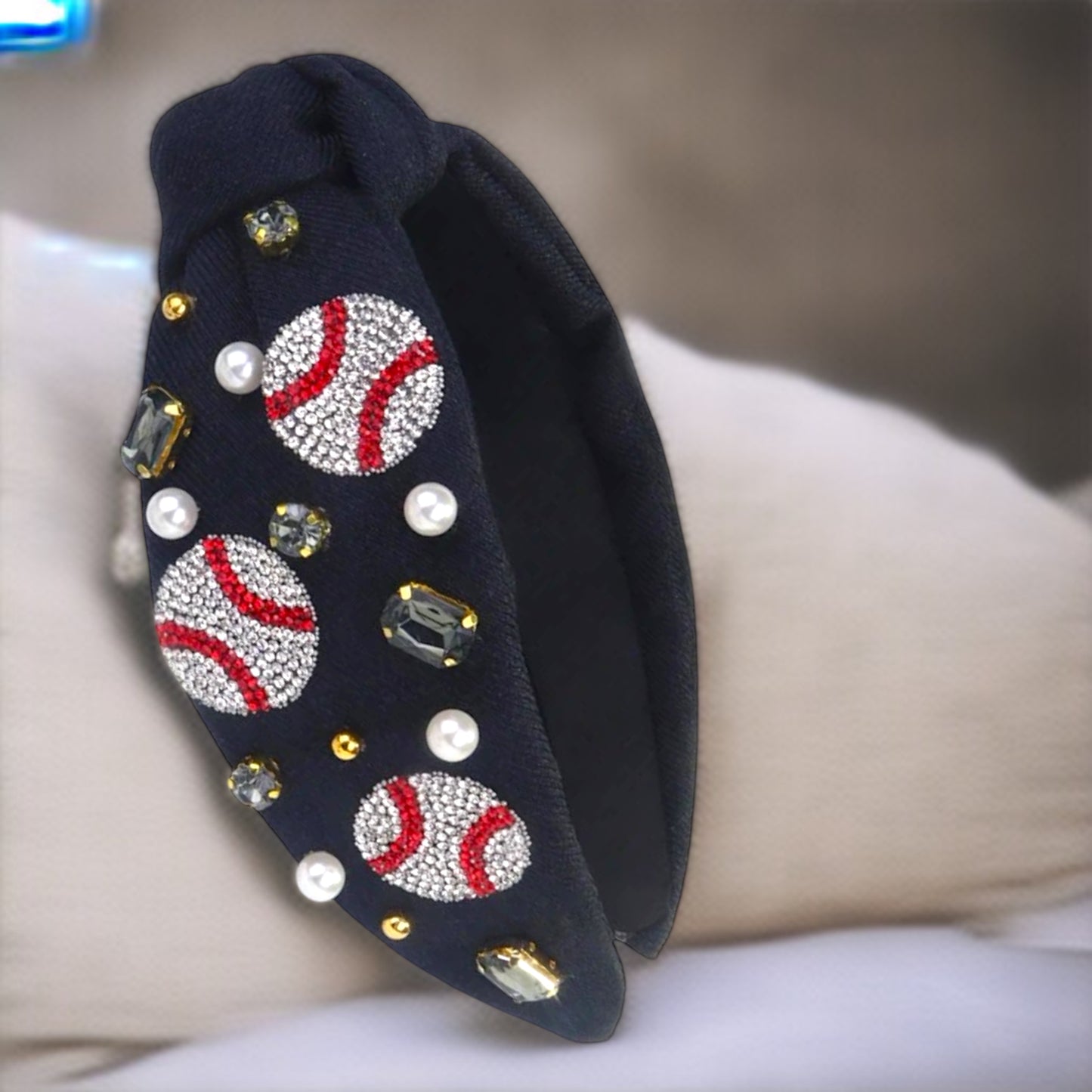 Sparkle & Swing: The Ultimate Baseball Headband!