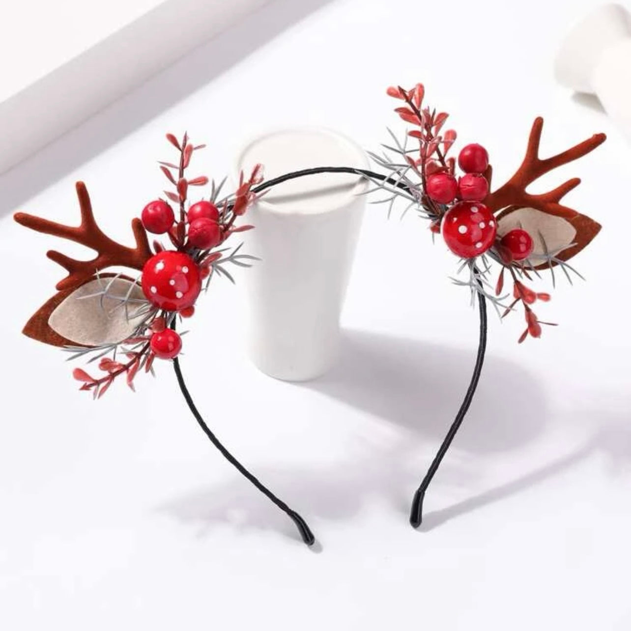 Whimsical Woodland Antler & Flower Headband – Unleash Your Inner Nymph - Rhythms of Grace Creative