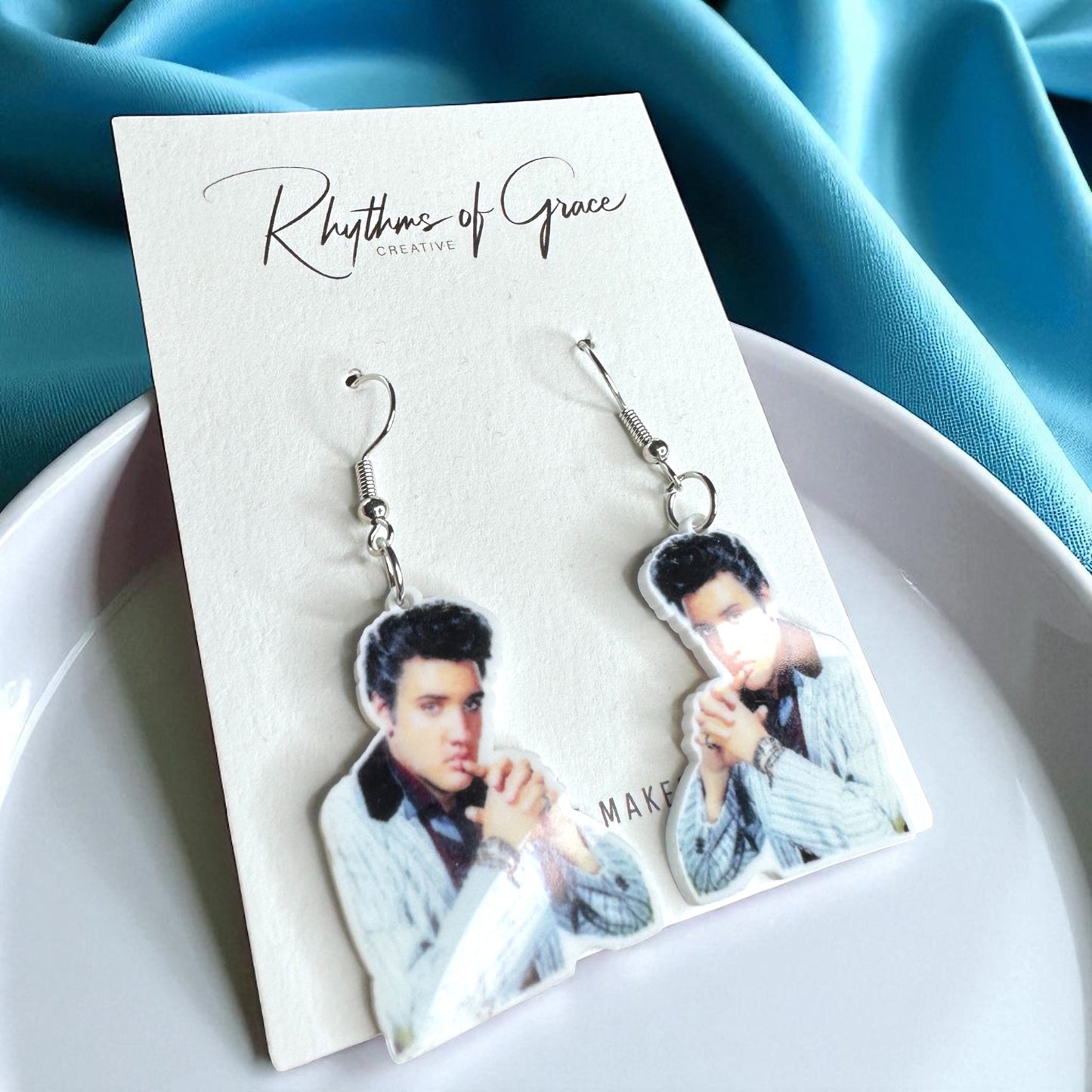 Rock Your Style: Elvis Presley Dangle Earrings - 12 Iconic Designs! 🎸