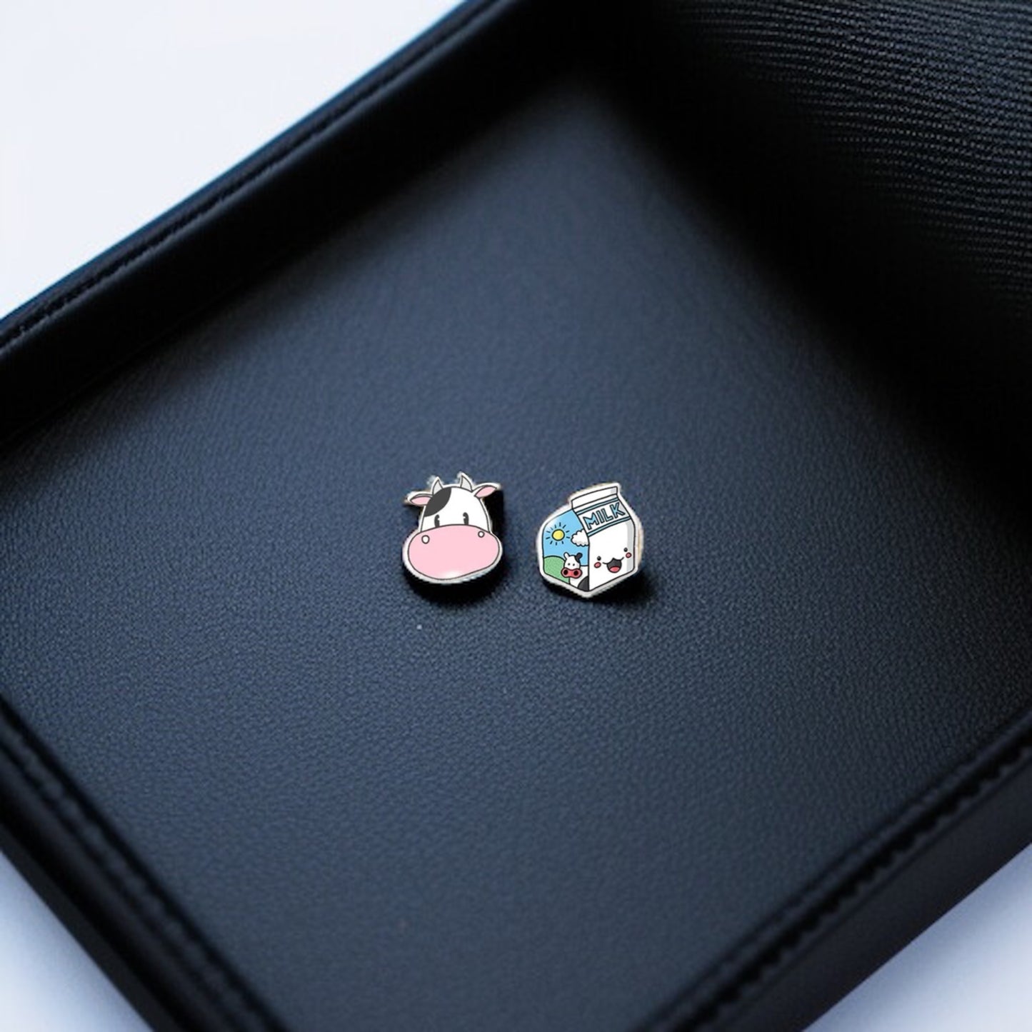 Adorable Duo Stud Earrings – Moo, Hop, and Delight! 🎉