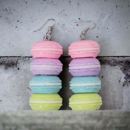 Sweeten Your Style: Macaron Dangle Earrings for Whimsical Fashion!