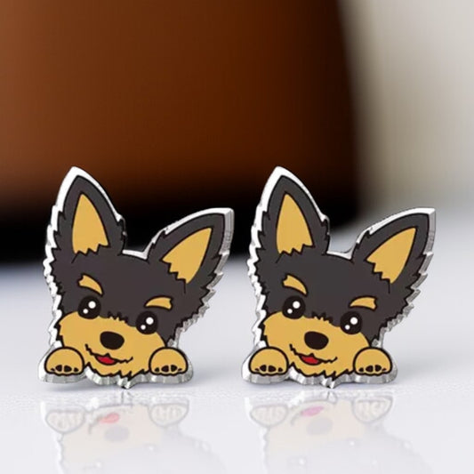 Woof-tastic Yorkie Stud Earrings - Wear Your Love for Paws!