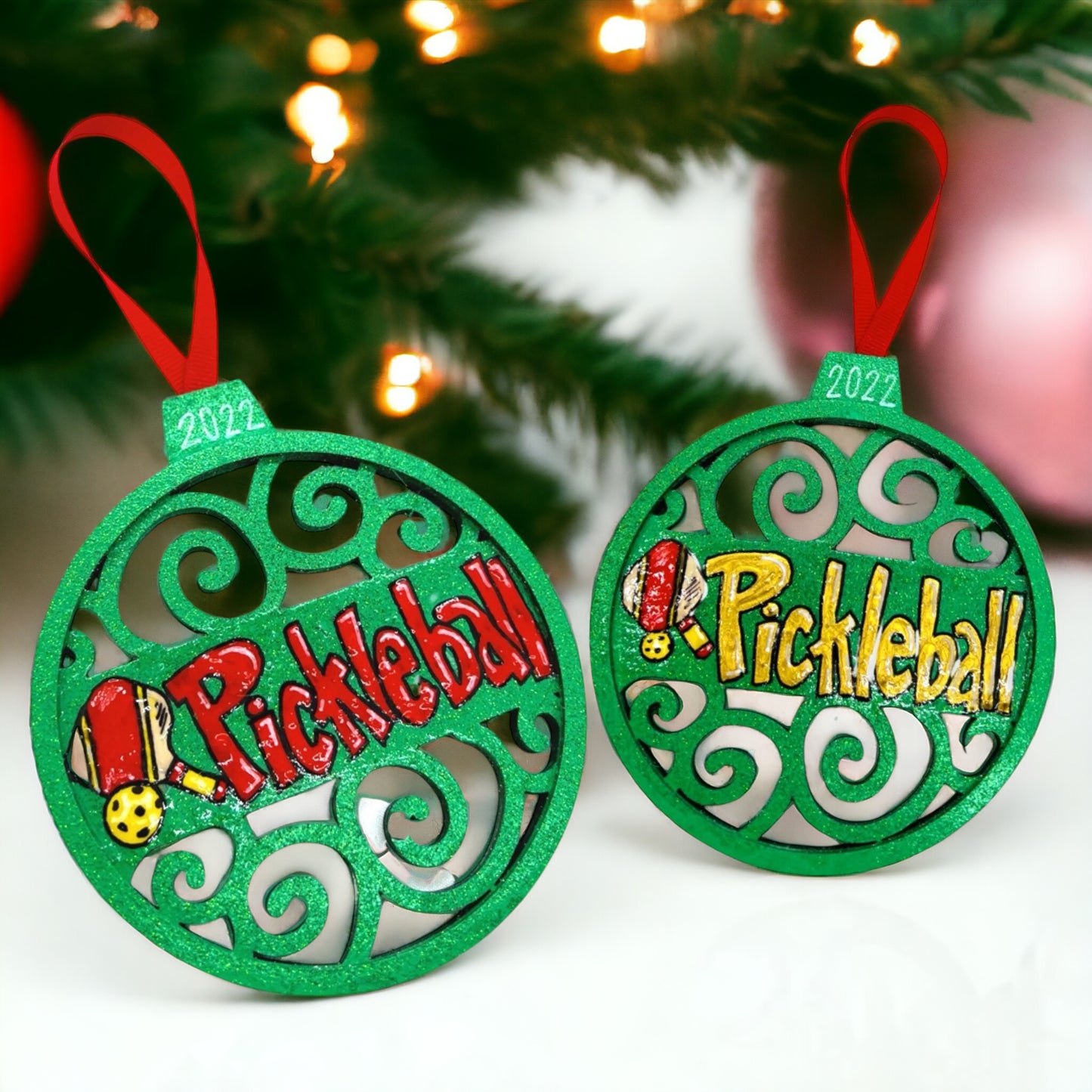 Christmas Ornament: Pickleball Ornament