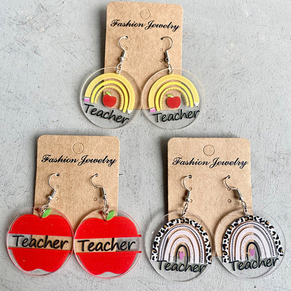 Teacher Earrings Collection: Show Your Passion for Teaching! 🍎 - Rhythms of Grace Creative