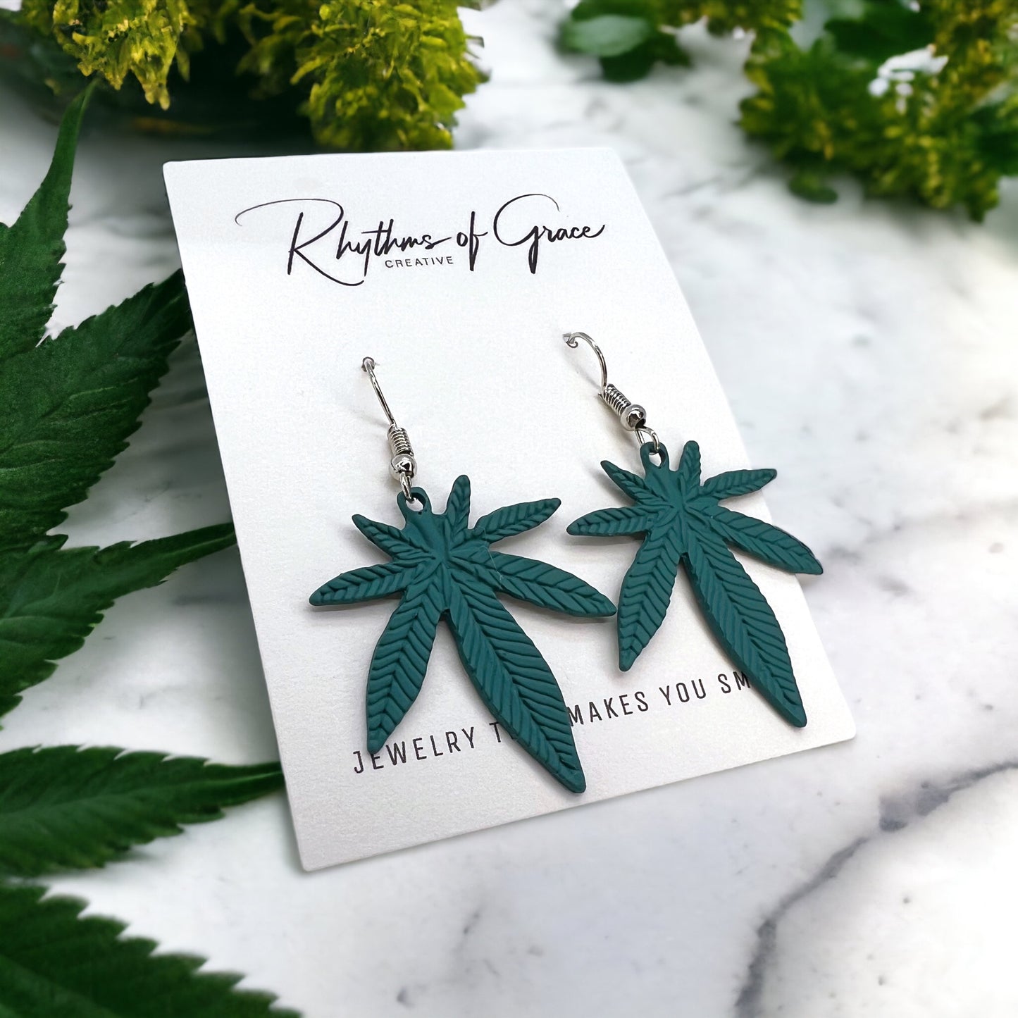 Leaf It to Style: Cannabis Earrings for the Trendy Stoner! - Rhythms of Grace Creative